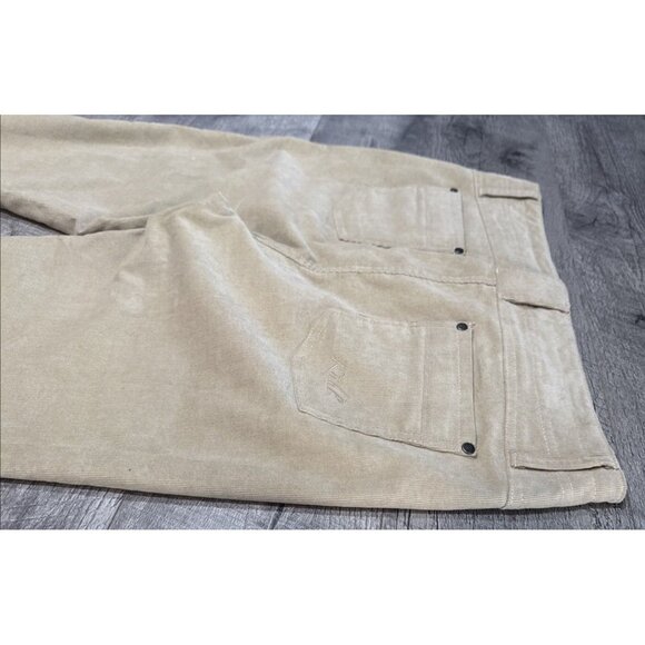 Kuhl Corduroy Pants Womens 12 Tan Chino Straight Low Rise Soft Stretch Outdoor - Picture 6 of 12